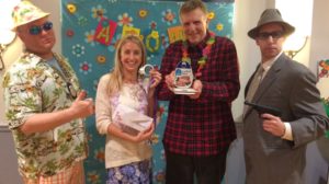 Win fun prizes at the Mystery Cafe.